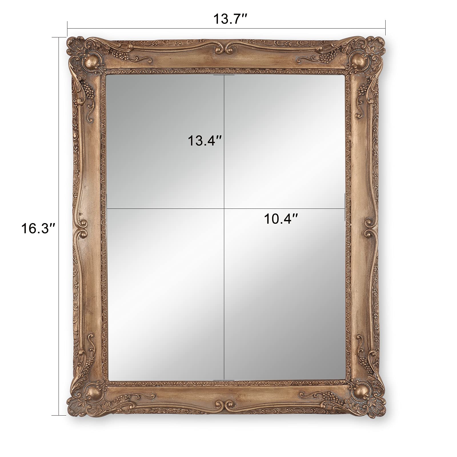 Amazon.com: WRAPACK Vintage Mirror for Living Room Bedroom Wall